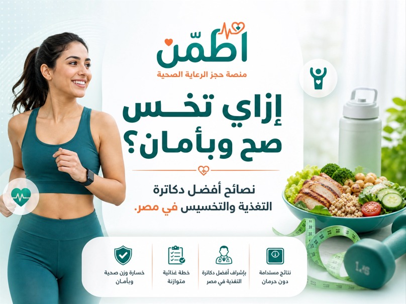 إزاي تخس صح وبأمان؟ نصائح أفضل دكاترة التغذية والتخسيس في مصر مع منصة "اطمن" 